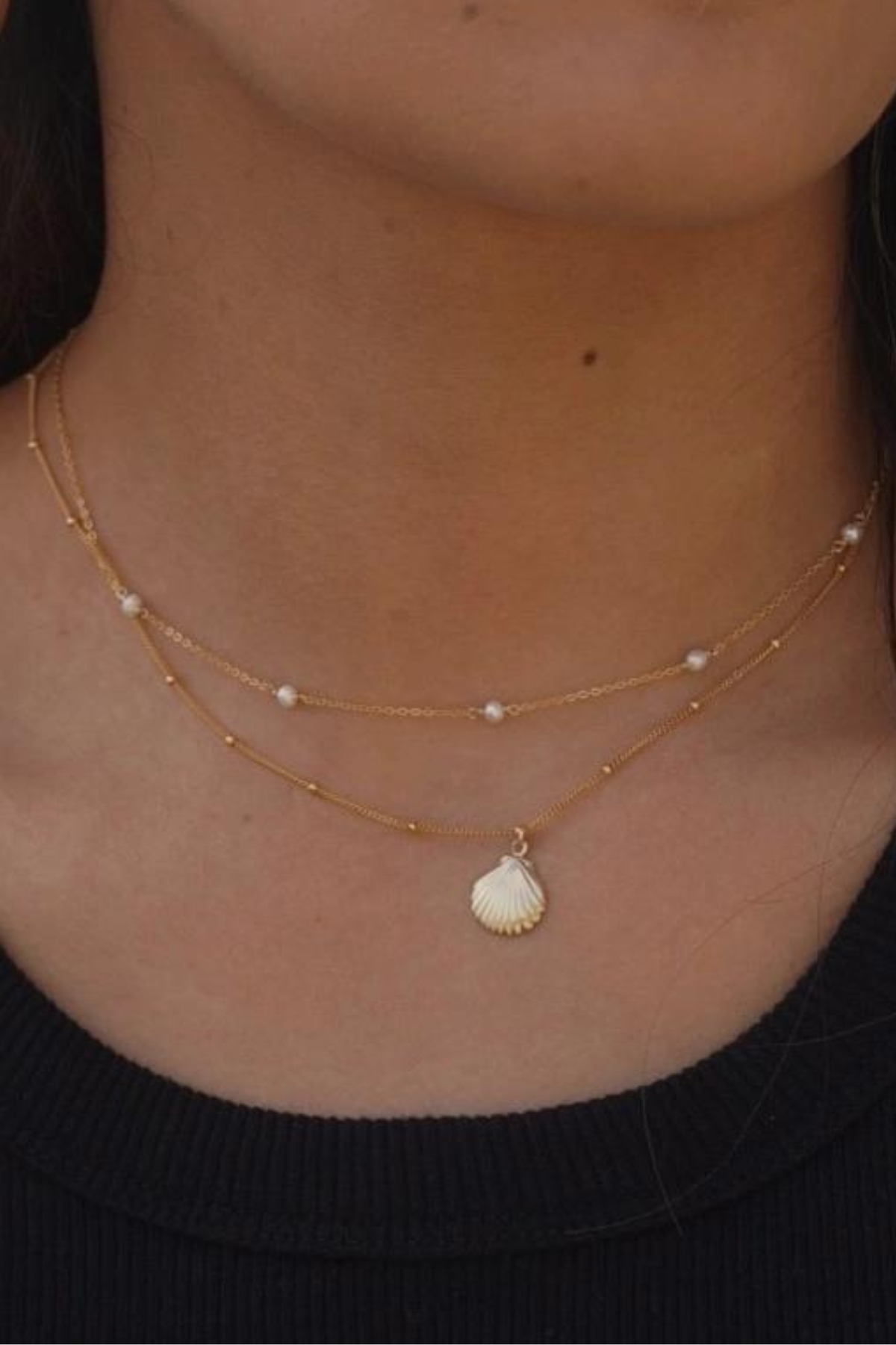 SELAH GOLD FILLED SEASHELL NECKLACE