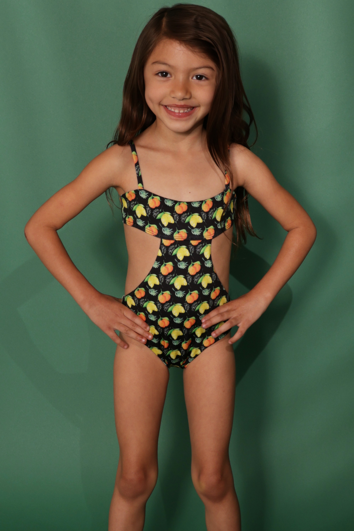 ABIGAL FRUIT PRINT Kids Swimsuit