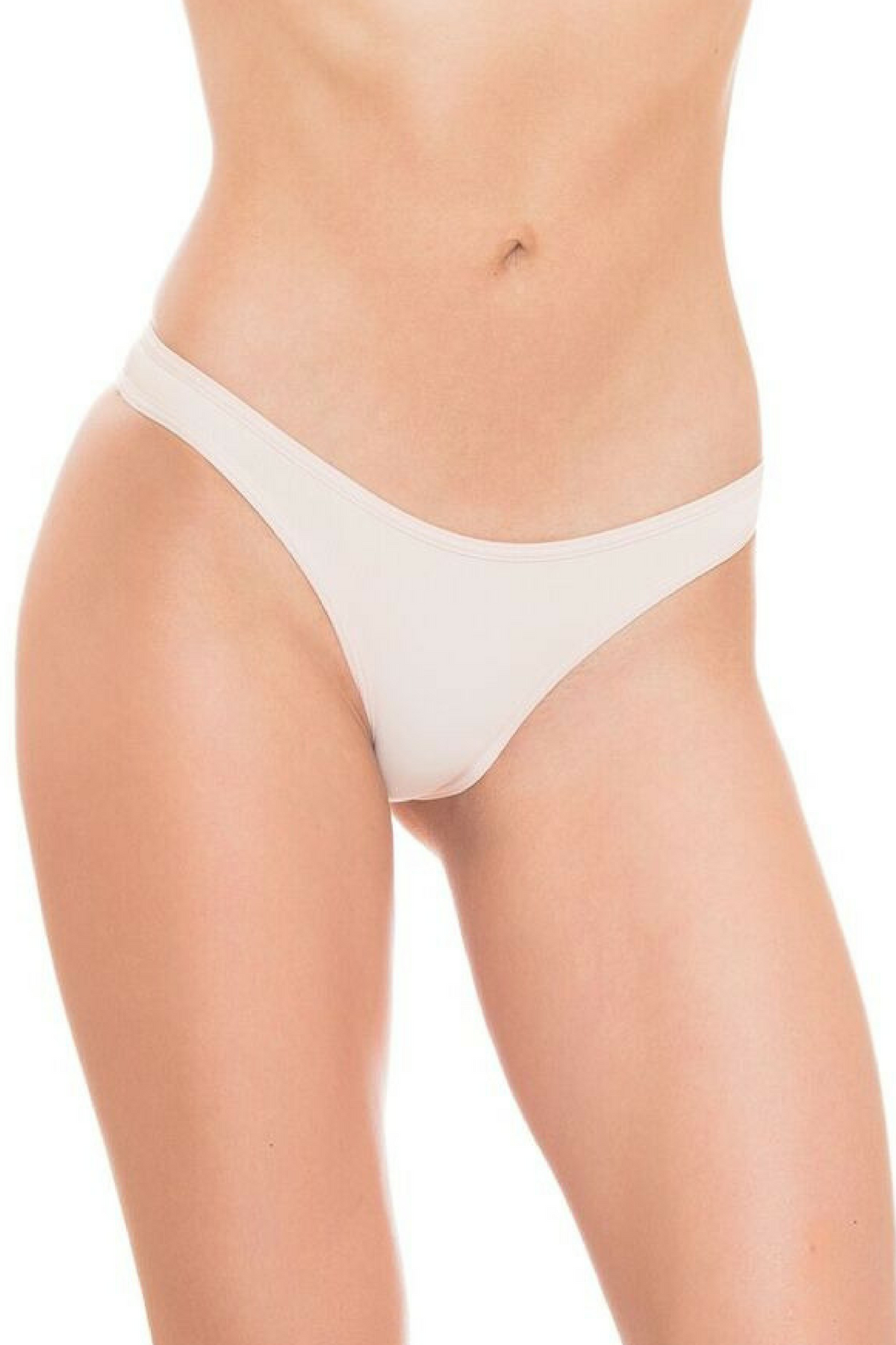 Beige Brazilian tanga underwear panties